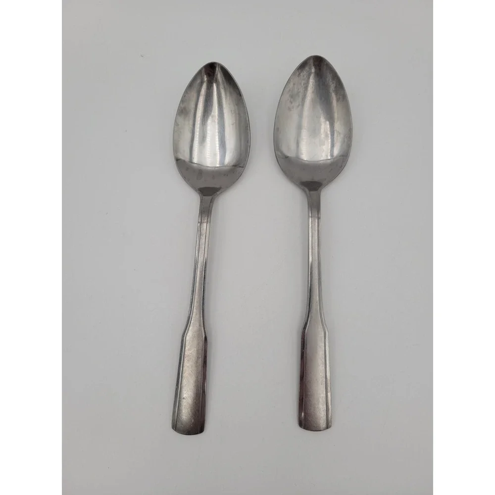 Set Of 2 Vintage Reed Barton Rebacraft Hostess Colonial Hall Serving Spoons‎
